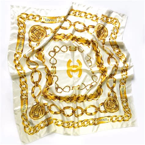 antique Chanel silk scarf